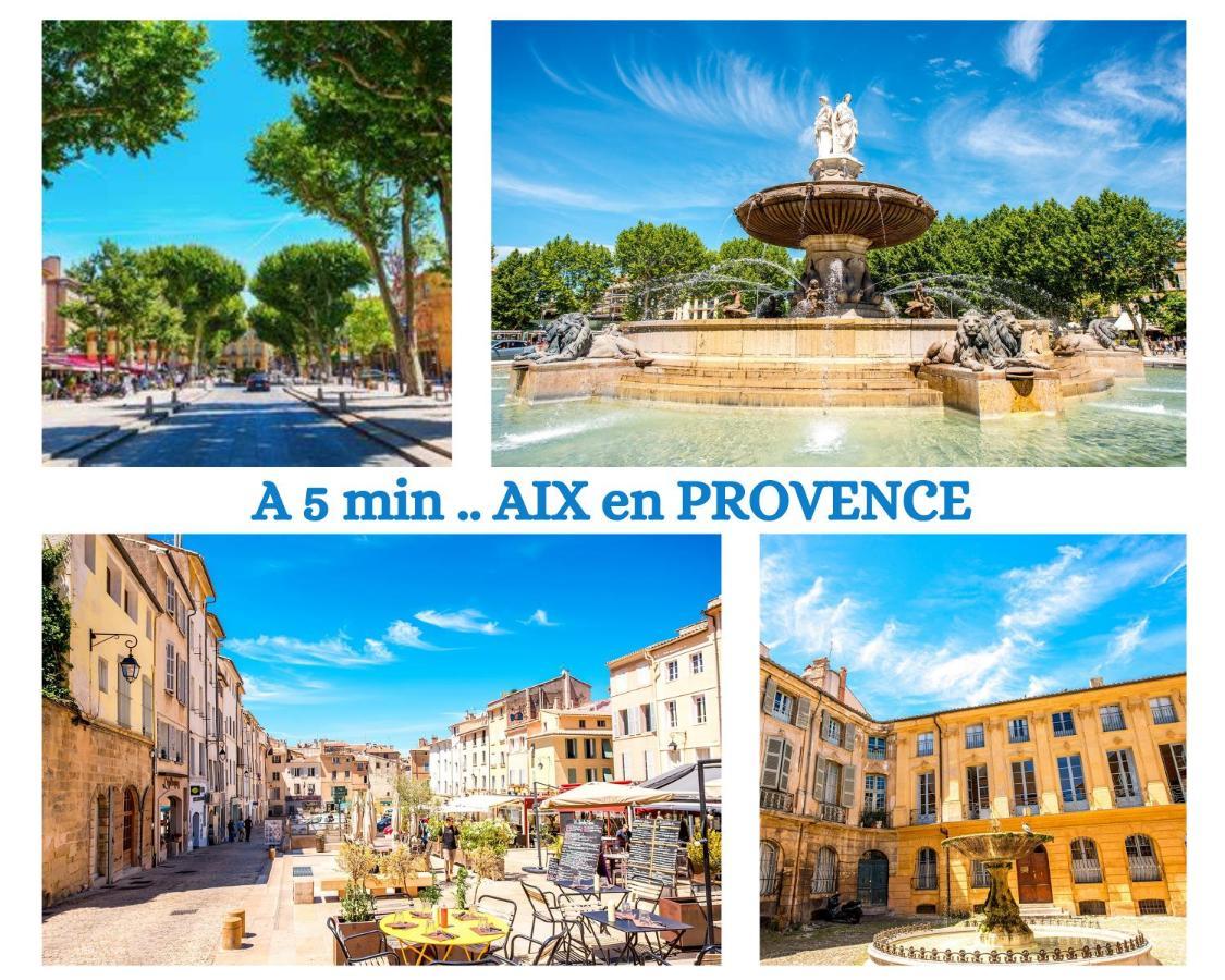 Apartament "' Impasse D'Un Instant "' 8Min Aix - Clim & Parking Venelles Zewnętrze zdjęcie